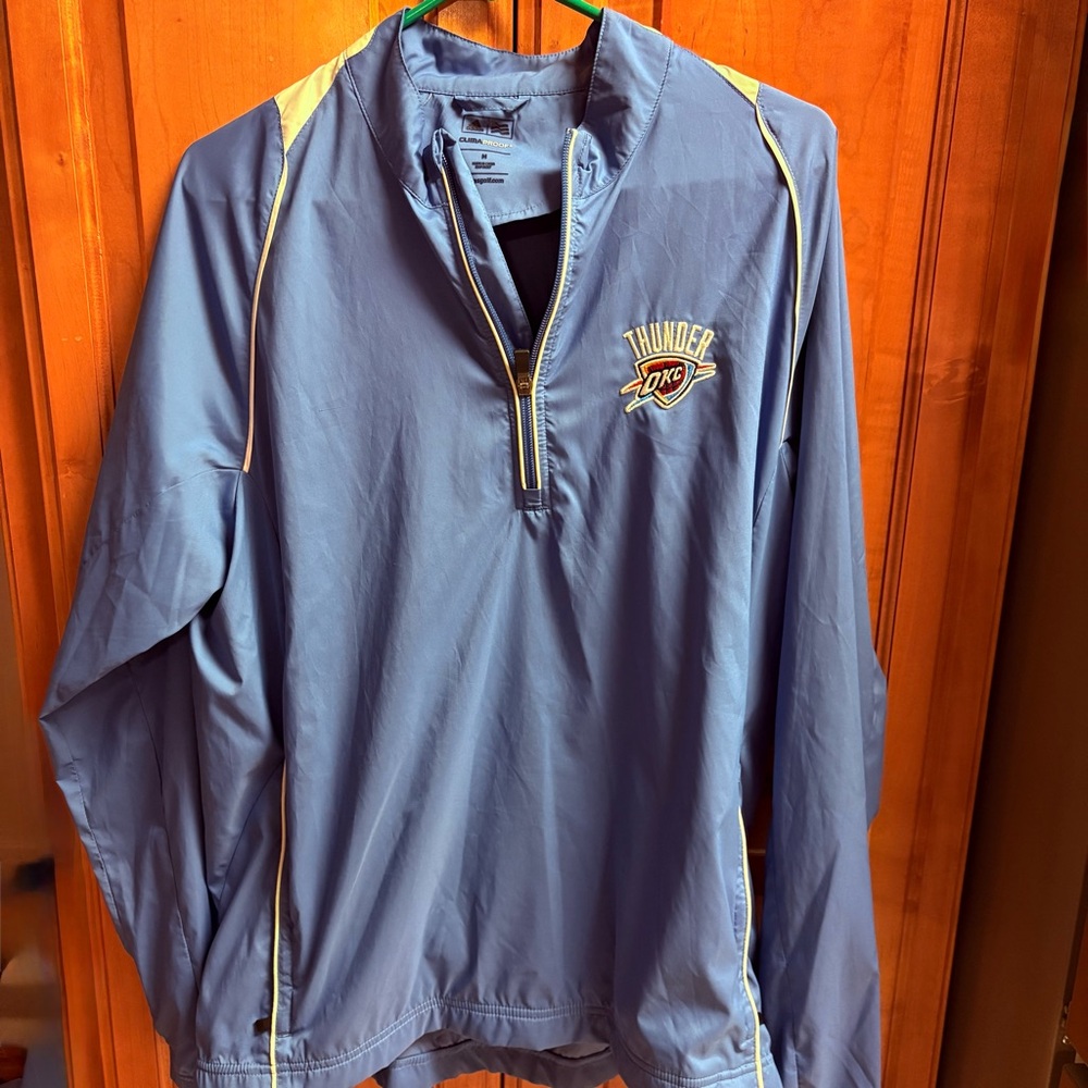 Adidas ClimaProof Blue Okc Thunder Golf Jacket